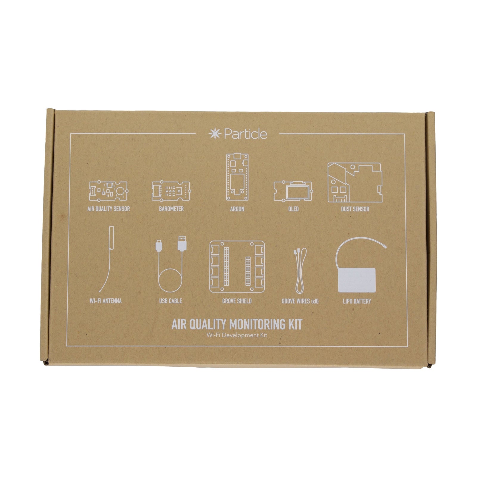Particle Air Quality Monitoring Kit (WiFi) Particle Retail Staging